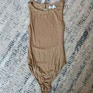 Tan Sleeveless Bodysuit